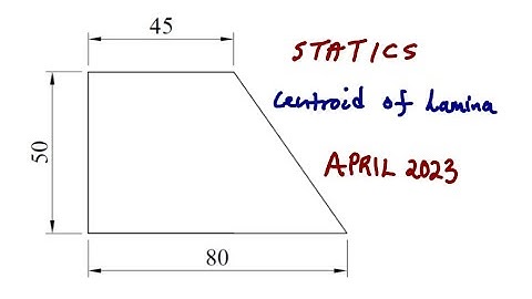 Engineering Science N4 STATICS  -  Centroid of Lamina April 2023 @mathszoneafricanmotives
