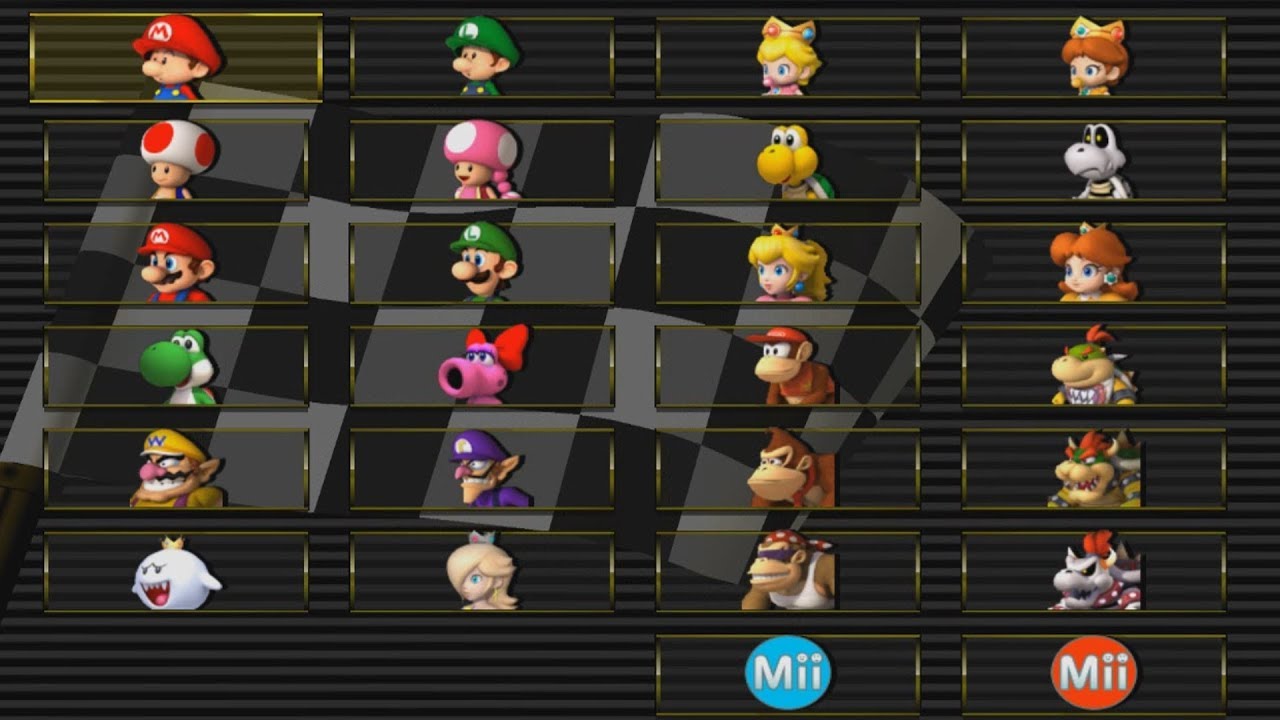 mario kart wii custom character pack