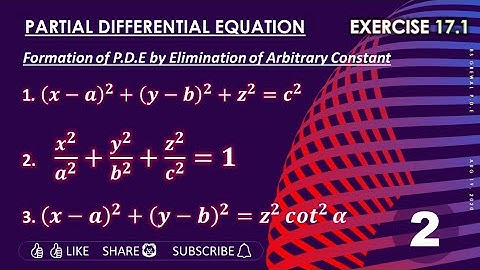 Bs Grewal Exercise 17.1 Question 1, 2 & 3 Solution | P.D.E LECTURE 2 |
