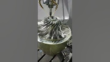 Stainless Steel Impeller #5axis #cnc #cncmachining #manufacturing #5axiscnc #aircraft