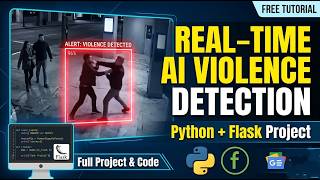 AI Violence Detection System using Machine Learning | CCTV Video Analysis | Flask Web App