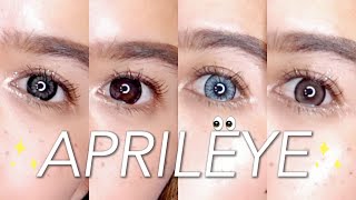 Aprileye Contact Lens Try-on haul 👀💕