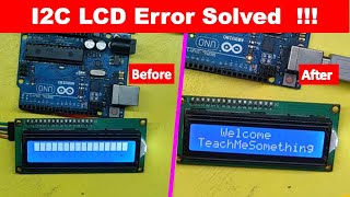 I2C LCD not showing Text | I2C LCD Errors Fixing || 16x2 LCD not displaying Text || Lcd.begin();