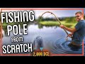 How to Make a Fishing Rod from Scratch  (I ACTUALLY Caught a Fish!)