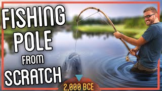 How to Make a Fishing Rod from Scratch  (I ACTUALLY Caught a Fish!)