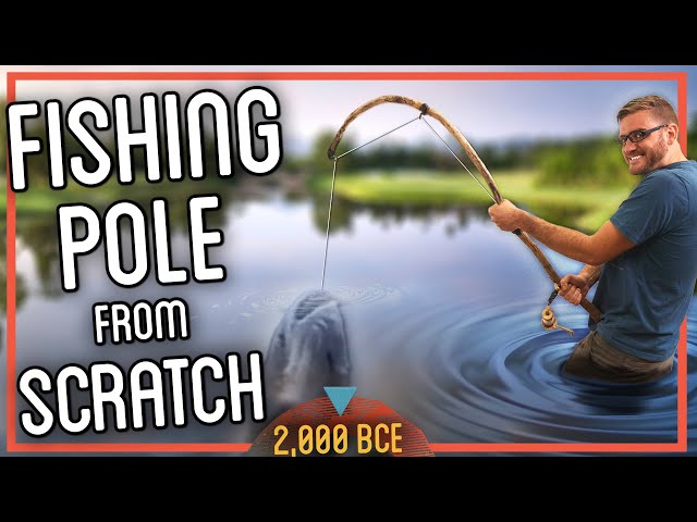 How to Make a Fishing Rod from Scratch (I ACTUALLY Caught a Fish