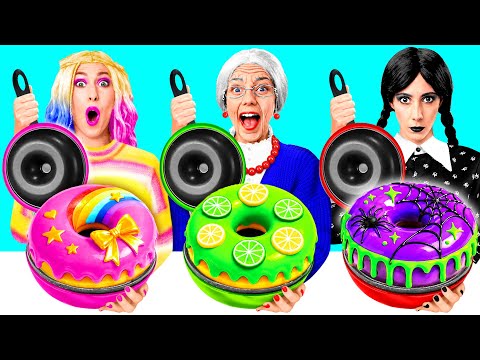 Wednesday vs Grandma Cooking Challenge | Funny Kitchen Tricks by Fun Teen