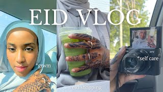 EID VLOG | last minute shopping, henna, self-care night routine, grwm, brunch, kbbq, Eid in my 20s