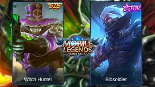 Granger Bio Soldier VS Clint Witch Hunter | Mobile Legends Crossover Skin Comparison