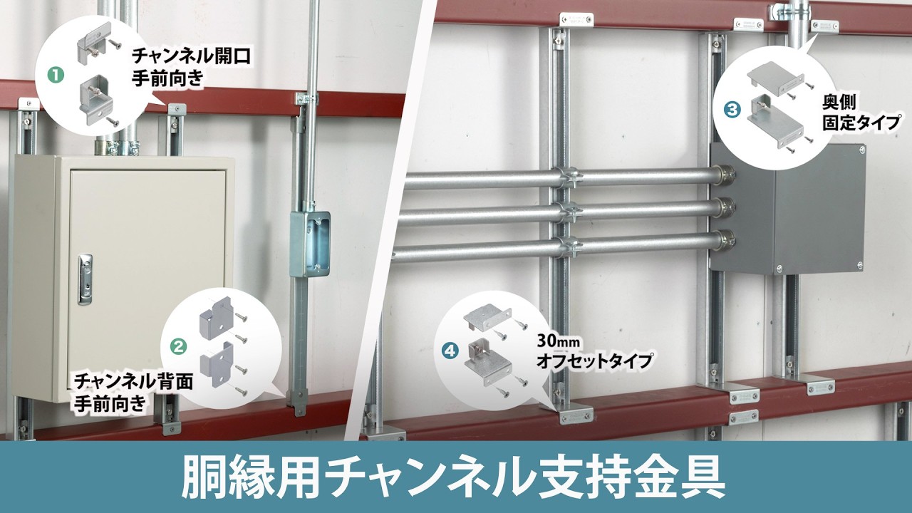 胴縁用チャンネル支持金具｜新商品一覧｜商品情報｜ネグロス電工の新