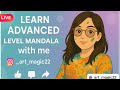 Advance level mandala tutorial🌸 Learn mandala art with me🌸 Mandala tips and tricks🌸 Mandala Patterns