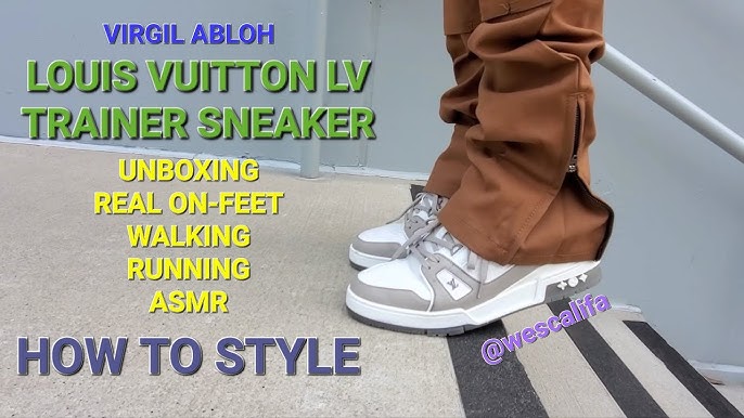 ICED OUT! LV TRAINER SNEAKER Crystal Camouflage (Review) + ON FOOT 