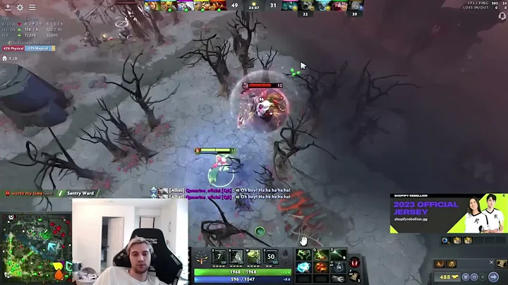 Arteezy laughs at the hilarious Pudge  Lotus Orb Focus Fire