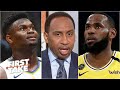 Stephen A. reacts to LeBron vs. Zion | First Take