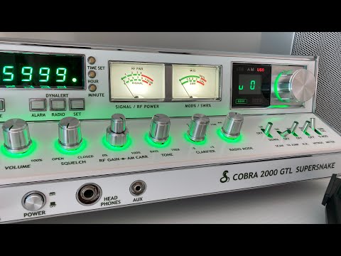 26AT067 John Cobra 2000 GTL Supersnake Snake Radio Customs sounding Superb into my station CB Radio