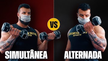 QUAL É MELHOR para ter BÍCEPS GRANDES? Rosca Simultânea VS Rosca Alternada