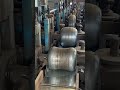 Massive steel pipe: how flat plate is rolled into a round tube