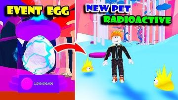 *NEW* EVENT EGG UPDATE, RADIOACTIVE PET & GOT 2 SHINY EVENT PETS In BLOB SIMULATOR 2!! Roblox