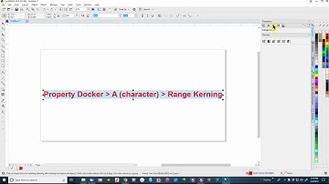 Kerning Text in CorelDraw 2019