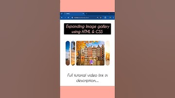 Expanding Image Gallery using HTML and CSS #shorts #short #viral