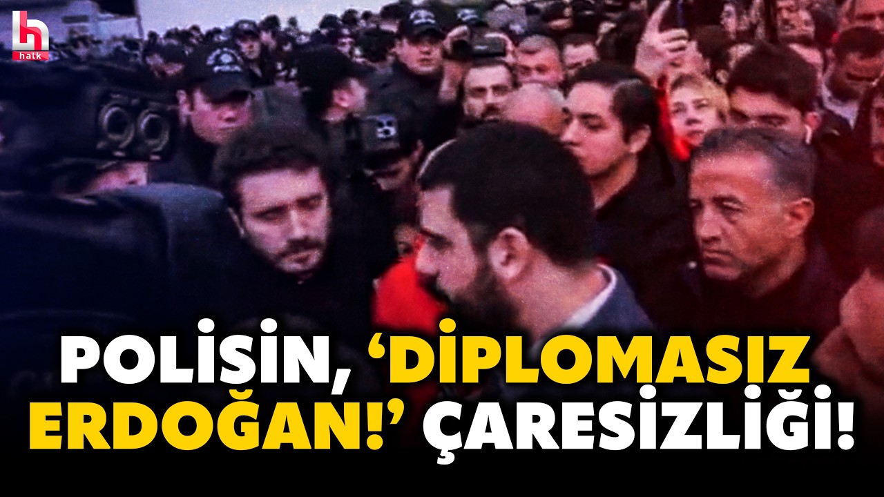 CHP’li Gökçek ile komiser arasında ‘Diplomasız Erdoğan’ diyaloğu… Polis, o soruya yanıt veremedi!