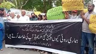 Rs 6.5 Million Robbery at Edhi Homes Sparks Protest Outside Karachi Press Club