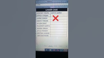 Excel Short Cut Trick For Lower Case. #shortvideo #shorts #excel