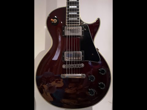 Orville By Gibson Wine Red 1993 Les Paul Custom Guitar Demo