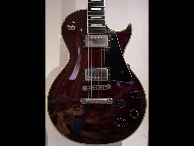 Orville By Gibson Wine Red 1993 Les Paul Custom Guitar Demo
