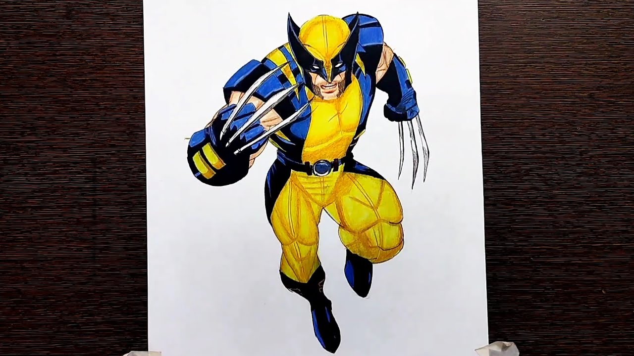 HOW to draw wolverine | Superhero drawing 