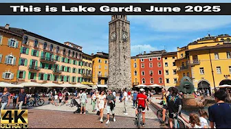 Walking Tour Riva del Garda 🇮🇹 | Lake Garda Italy in 4K 60fps | Summer 2025 Travel Guide