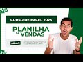 Curso de excel 2023  aula 2 formatao tabela dinmica e segmentao de dados