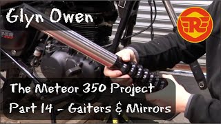 Part 14  Fork Gaiters & Bar End Mirrors  Royal Enfield Meteor 350 / Classic 350 Bobber Project