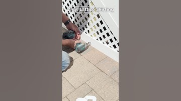 DIY Vinyl Lattice Skirting