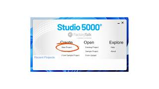 How to Create a Project in Studio 5000 Logix Designer