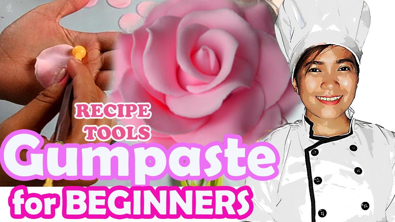 HOW TO MAKE SIMPLE GUMPASTE RECIPE WITHOUT TYLOSE AND FLOWERS WITHOUT