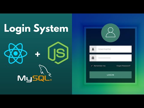 Login Page using React + Node + MySQL | ReactJS, MySQL, NodeJS - Login Page Tutorial