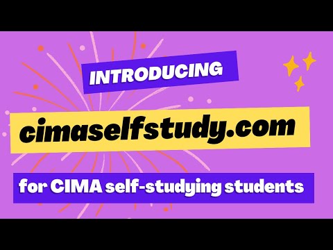 Introduction Video To Cimaselfstudy Com CIMA Free Study Materials