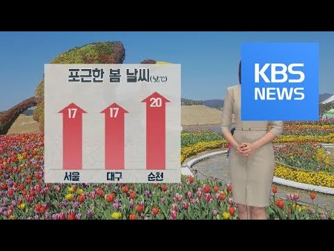 [날씨] 어제보다 기온 올라 ‘포근’…중부·전북 미세먼지 ‘나쁨’ / KBS뉴스(News)