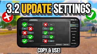 PUBG MOBILE NEW UPDATE BEST SETTINGS 🔥 THIS WILL CHANGE YOUR GAMING 📚