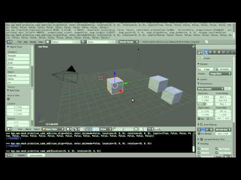 Basic Python in Blender 2.5 - Blender 3D
