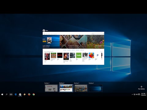 Shortcut key for Windows 10 Virtual Desktop (Create, View & Close) hqdefault