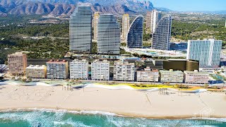 Luxe appartementen met frontaal zeezicht op tweede lijn van het strand in Benidorm Spanje