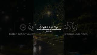﷽ Zâriyât Suresi 17-18.Ayetler Okuyan ; Anas Alshehab #zariyatsuresi  #sebilullah