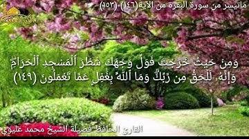 @مع القارئ الحافظ فضيلة الشيخ محمد عليوي يتلو علينا ماتيسر من سورة البقرة من الآية (١٤٦)وحتى(١٥٣)ص٢٣