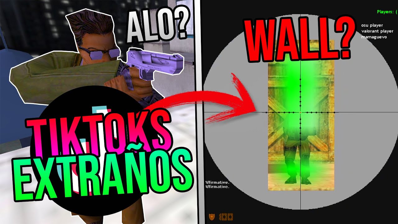 Probe los Tiktoks MAS EXTRAÑOS de CS 1.6 | wallhack/antismoke legit?