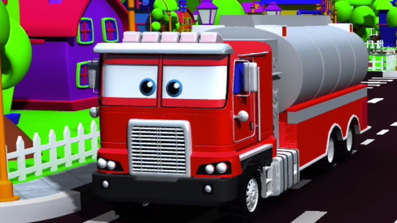 Download agua caminhão tenro | desenho animado | desenho infantil | crianças Vídeo | Water Tender Truck