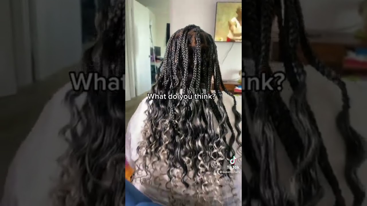 Knotless braids for gray hairs
