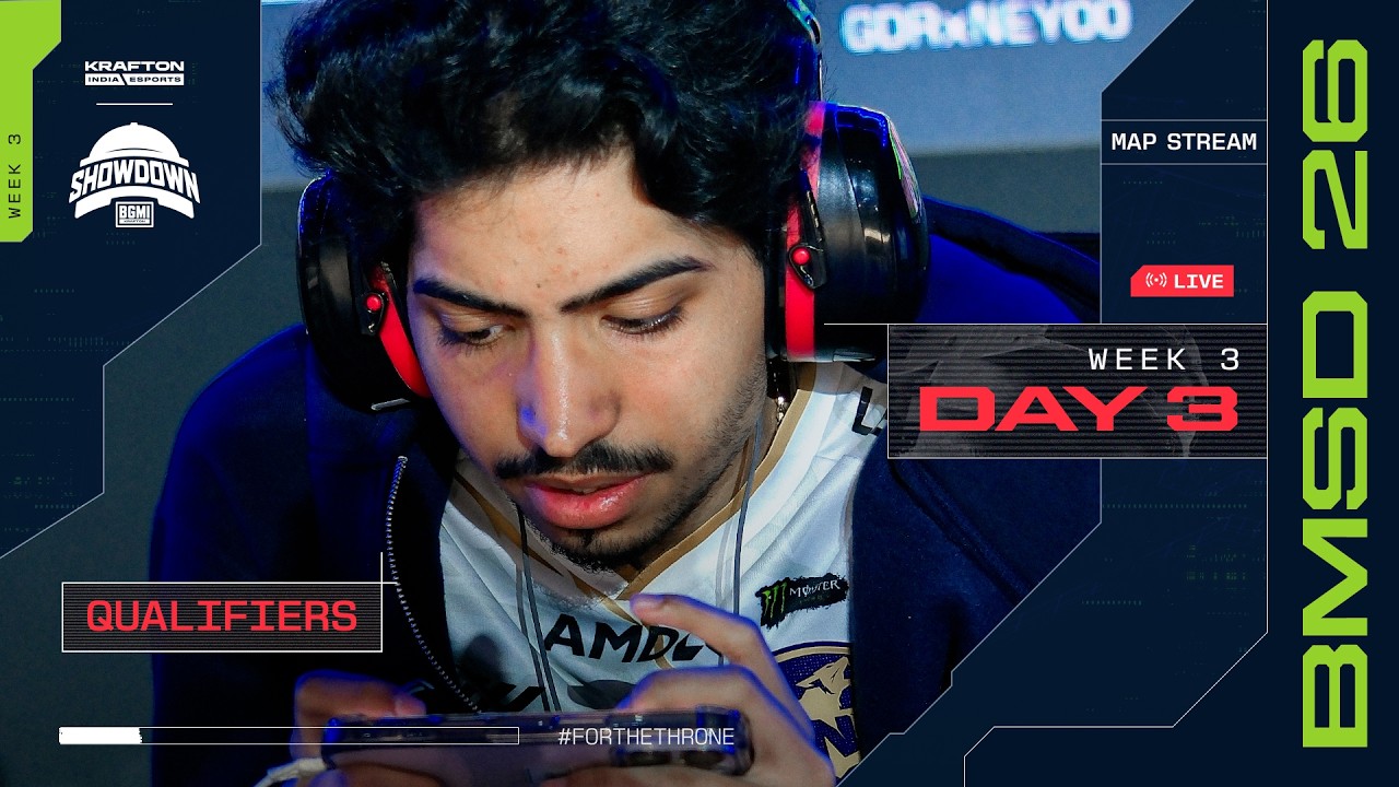 [MAP STREAM] BMSD 2026 | Qualifiers Week 3 | Day 3 #BGMILIVE