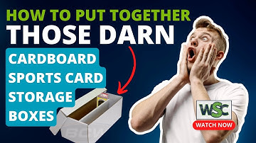How to Put Together Those Darn Cardboard Sports Card Storage Boxes